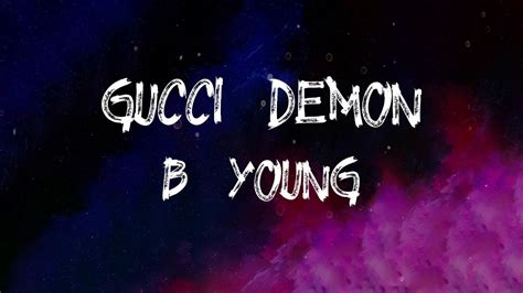 gucci demon testo|B Young Gucci Demon traduzione di testi .